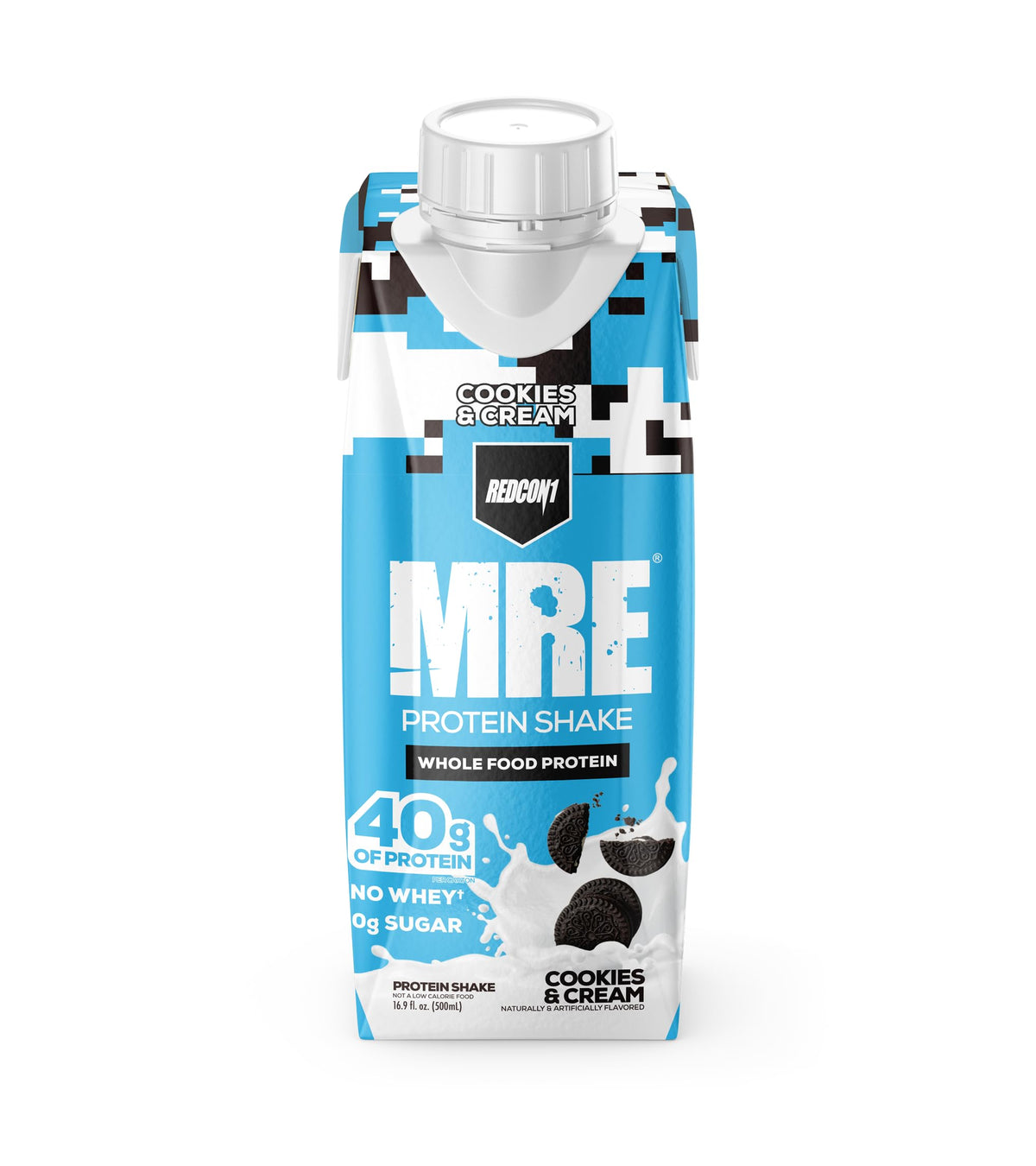 REDCON1 MRE Ready to Drink Protein Shake Cookies & Cream - 12 Pack - image 2