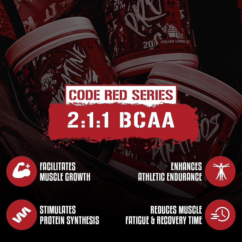 5% Nutrition Code Red Aminos BCAA Powder - 7.9 oz - image 3