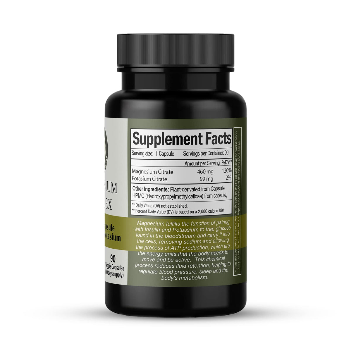 NATURGIN Magnesium Complex Citrate + Potassium - 90 Capsules - image 4