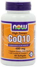 NOW Foods CoQ10 400 mg with Vitamin E - 60 Softgels