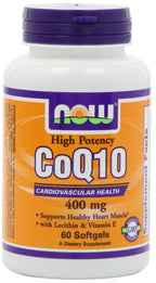 NOW Foods CoQ10 400 mg with Vitamin E - 60 Softgels