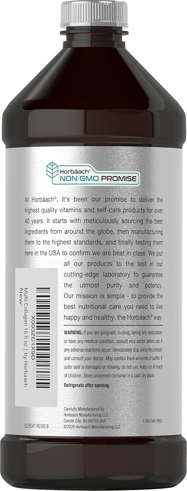 Horbäach Multi Collagen Protein Mixed Fruit - 16 fl oz - image 3