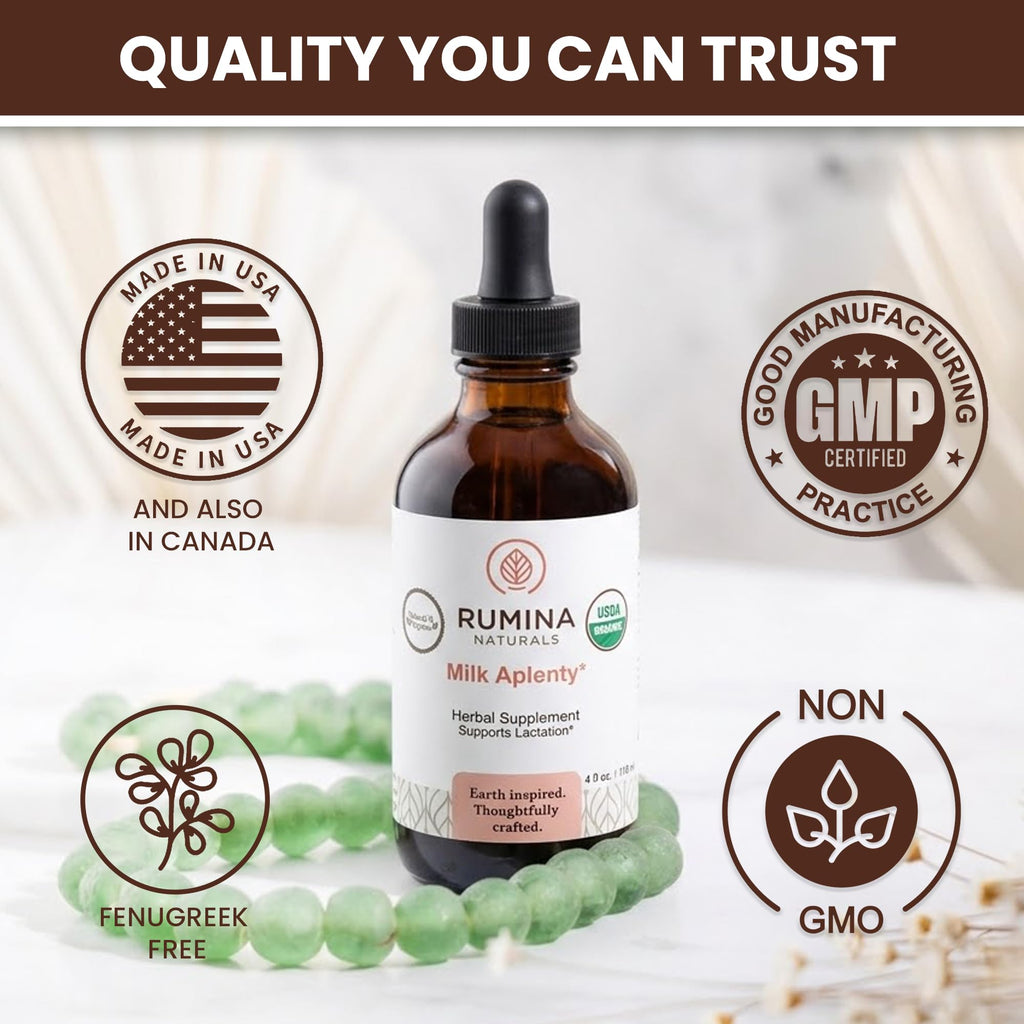 Rumina Naturals Milk Aplenty Lactation Supplement - 4 Fl Oz - image 3