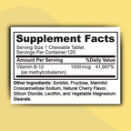 Zaytun Halal Vitamin B12 1000mcg Energy Support - 120 Tablets - image 2
