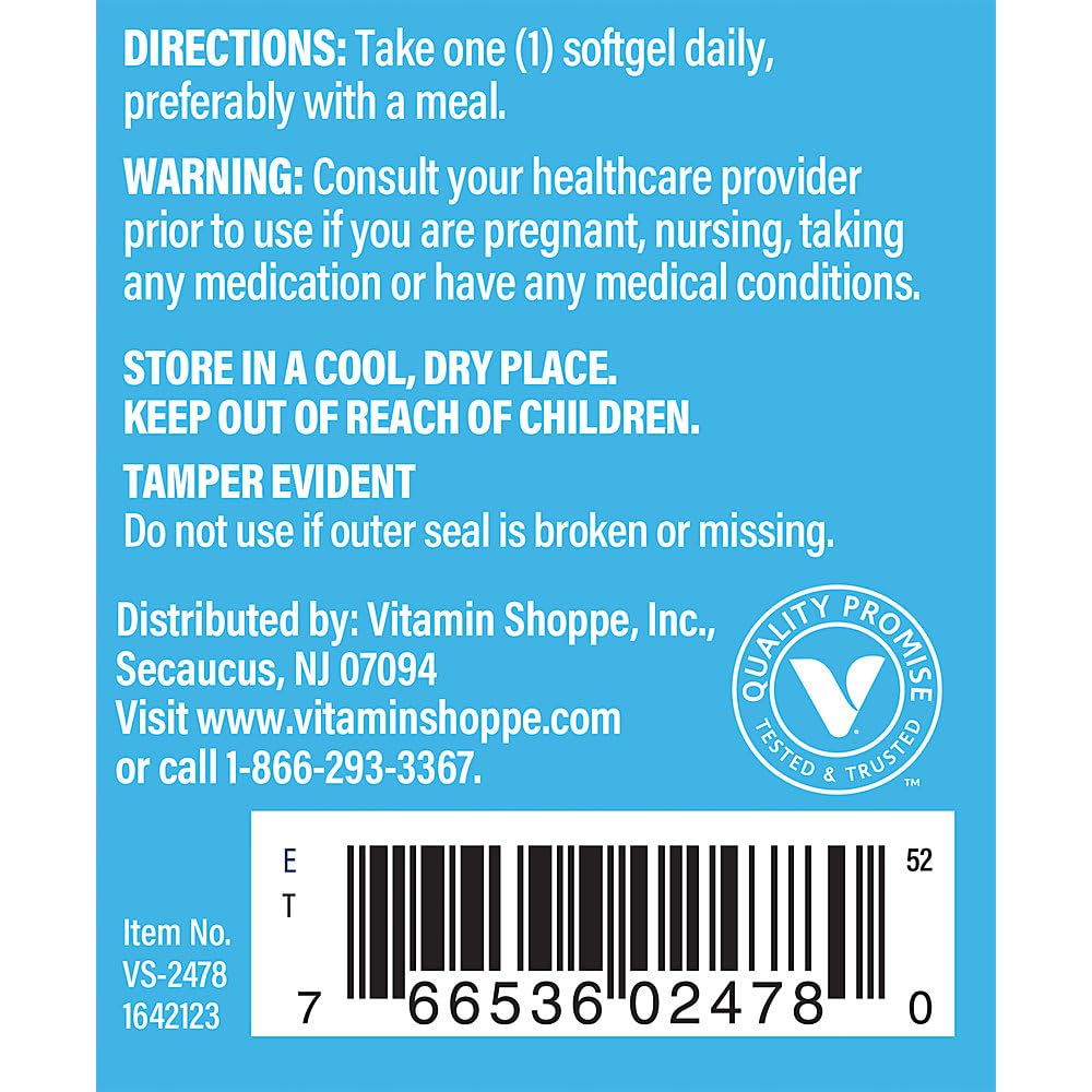 The Vitamin Shoppe Vitamin D3 1000 IU Softgels - 200 Softgels - image 3