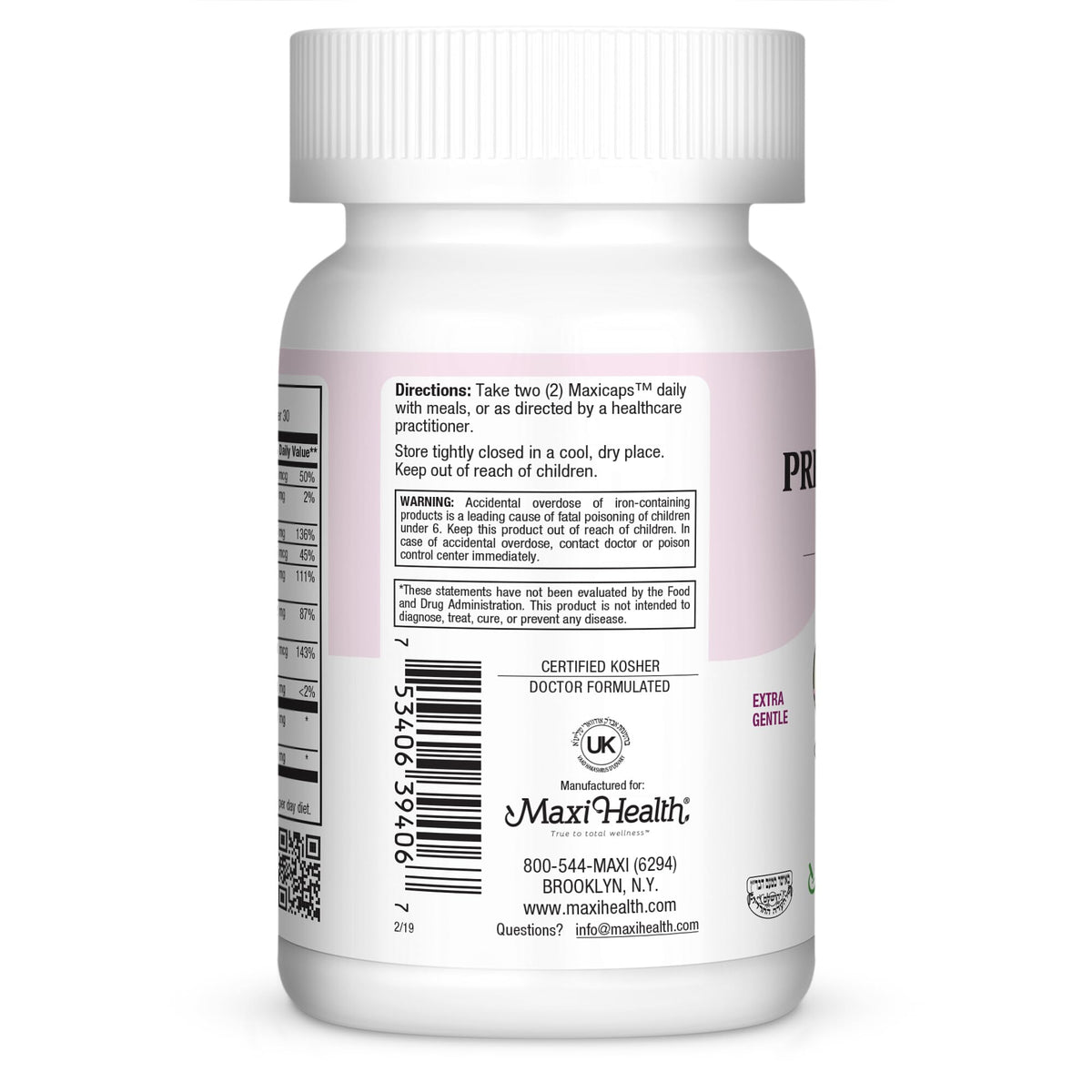 Maxi Health Small Prenatal with Methylfolate Capsules