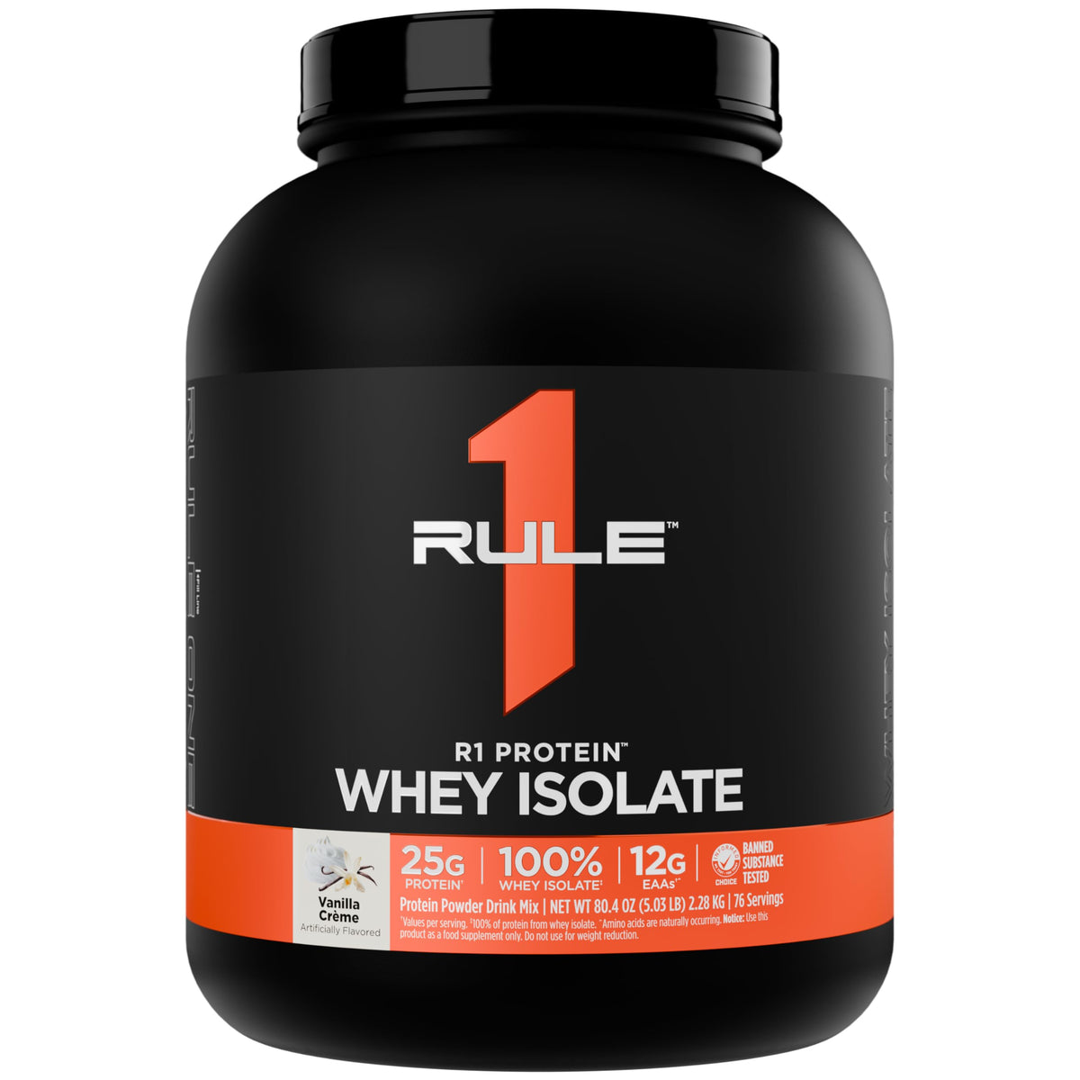 Rule 1 R1 Protein Whey Isolate - with 25g Protein & 6g BCAA
