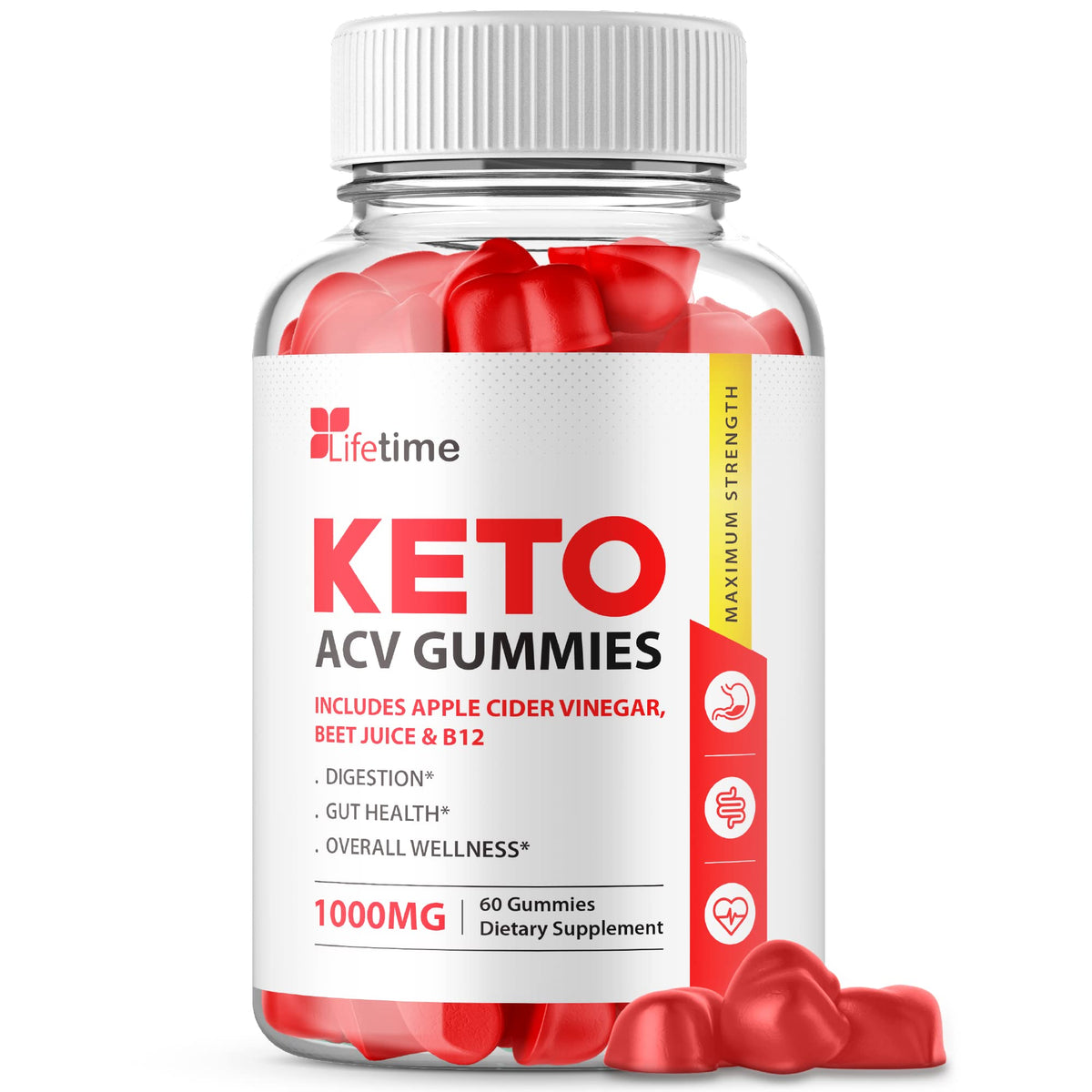 IDEAL PERFORMANCE Lifetime Keto Plus ACV Gummies - 60 Gummies