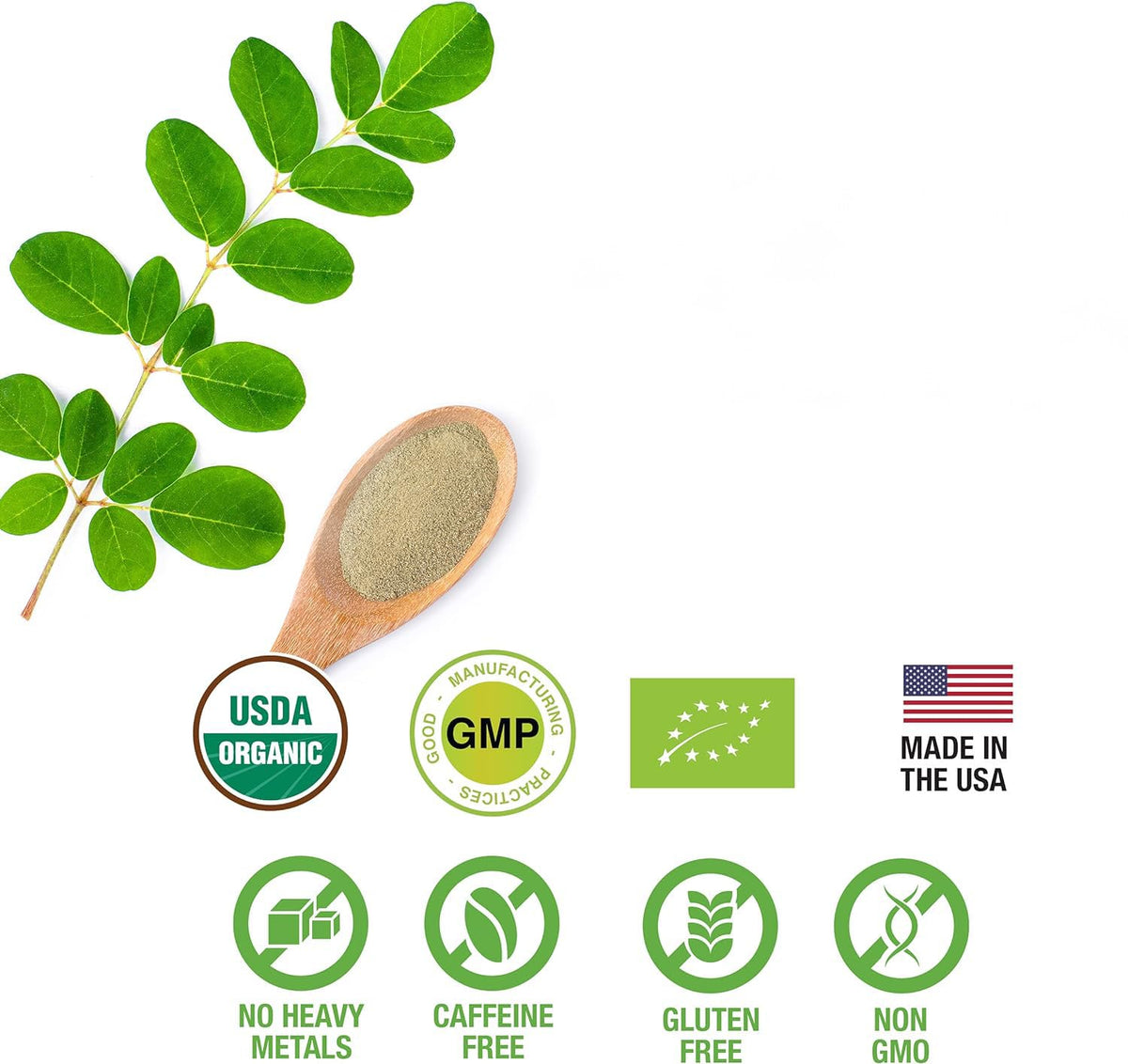 SUPREME HERBALS Moringa Leaf Powder Organic - 8 oz - image 6