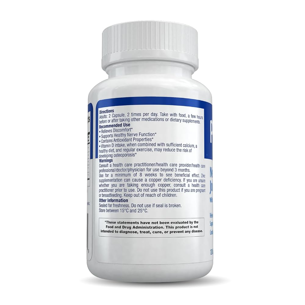 Pamidrol Nerve and Joint Support with Calcium - 120 Capsules - image 3