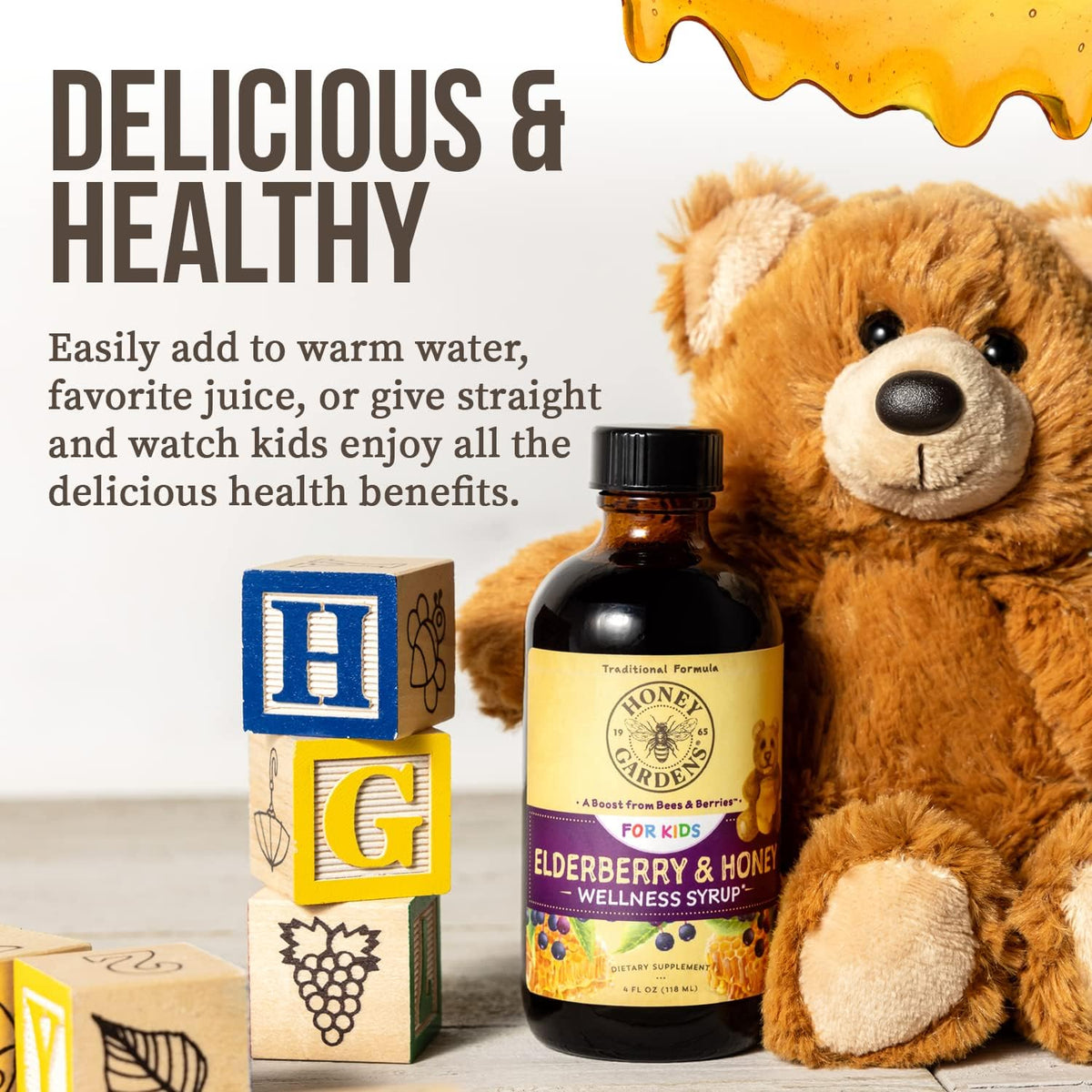 ZAND Honey Gardens Elderberry Syrup for Kids - 4 FL OZ - image 5