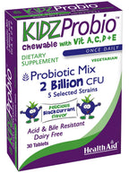 HealthAid KidzProbio Chewable Probiotic for Kids - 30 Tablets