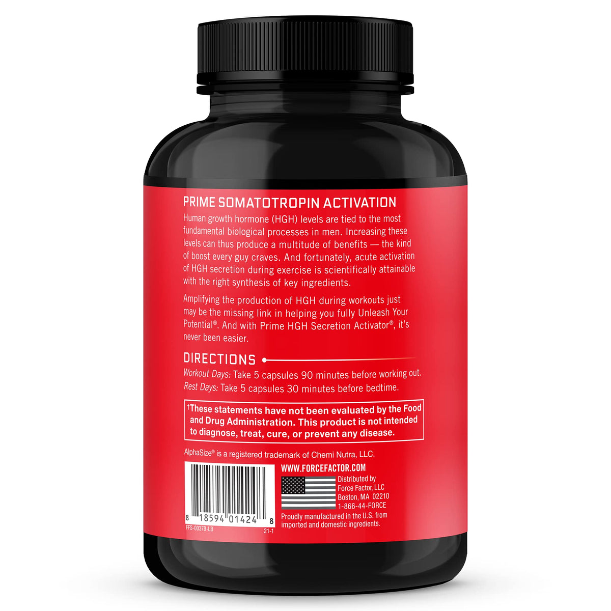 Force Factor Prime HGH Secretion Activator for Men - 150 Capsules - image 3