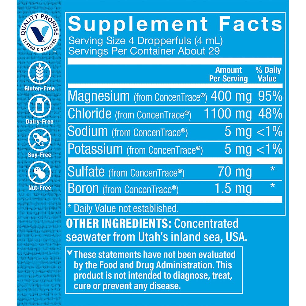 The Vitamin Shoppe Magnesium 400 MG Liquid for Relaxation & Energy - 4 Fl Oz - image 2