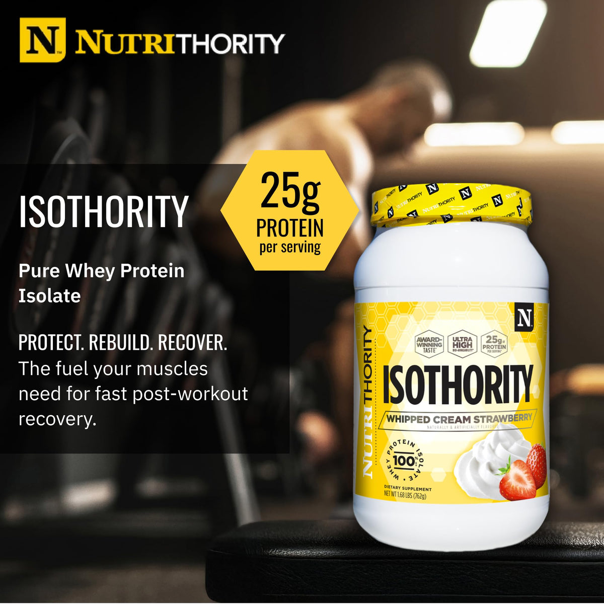 Nutrithority - Isothority Isolated Whey Protein Powder (25 Servings)