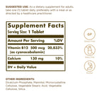 Solgar Vitamin B-12 500mcg - 100 Tablets - image 2