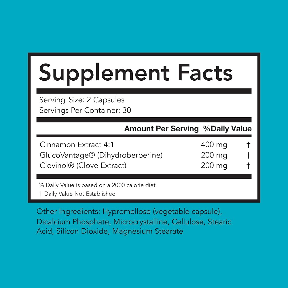 Bright Naturals Glycevia - Dihydroberberine Supplement Balances Blood