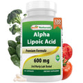 Best Naturals Alpha Lipoic Acid 600 mg - 120 Capsules