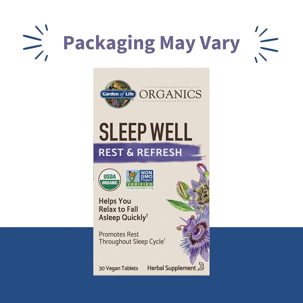 Garden of Life Organics Sleep Well Rest & Refresh Tablets - 30 Tablets - image 2