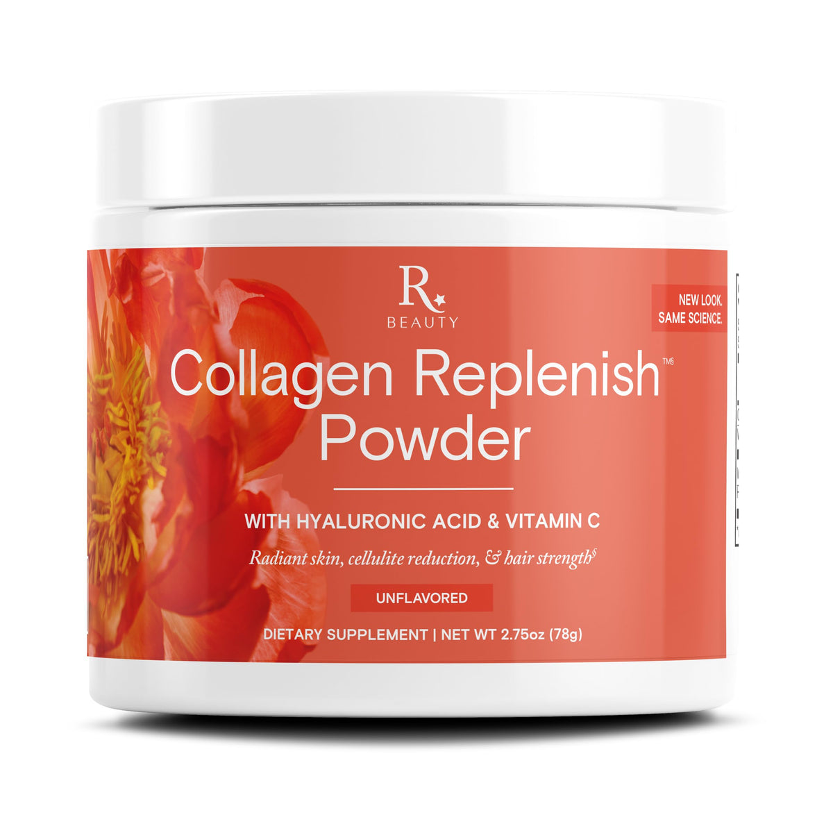 Reserveage Nutrition Collagen Replenish Powder with Hyaluronic Acid - 2.75 Oz
