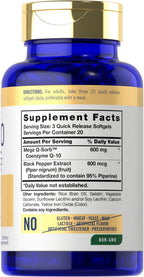 Carlyle CoQ10 600 mg Softgels - 60 Count - image 2