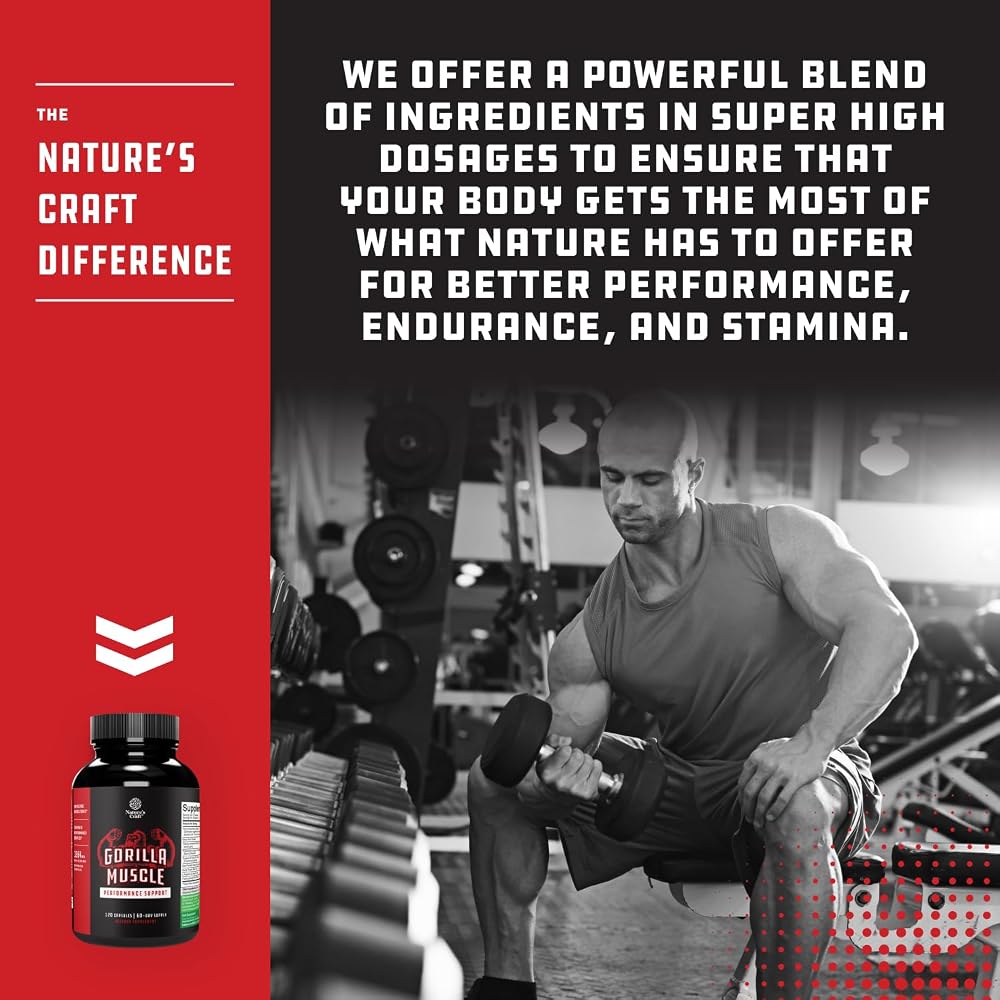 Natures Craft Testosterone Booster with Horny Goat Weed - 120 Capsules - image 2