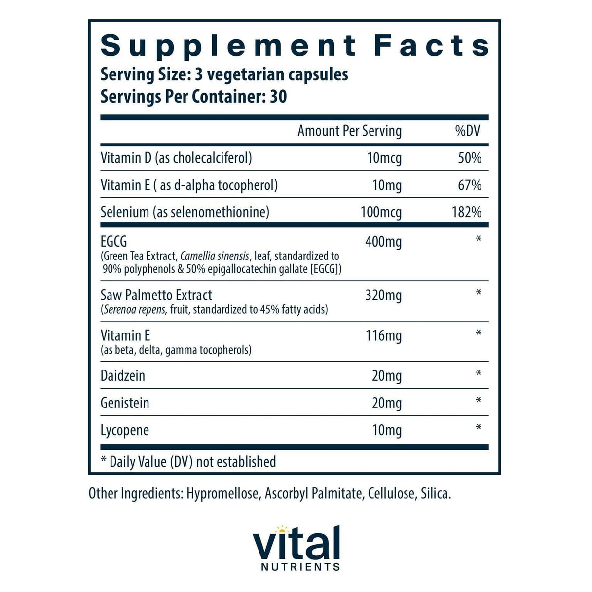 Vital Nutrients Prostate Health Tx - 90 Vegetarian Capsules - image 2