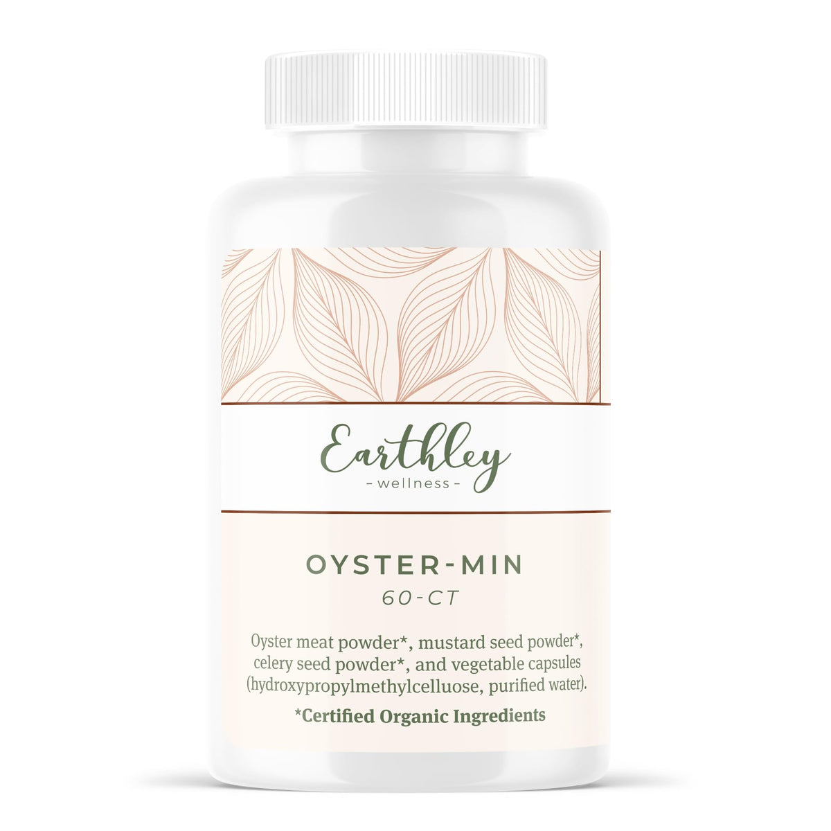 Earthley Wellness Oyster-Min Natural Zinc & Mineral Supplement - 60 Capsules