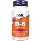 Now Foods B-6 100mg Vitamin B6 - 100 Capsules