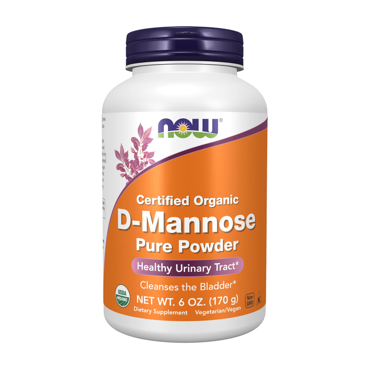 NOW Supplements Organic D-Mannose Powder for Urinary Tract - 6 oz