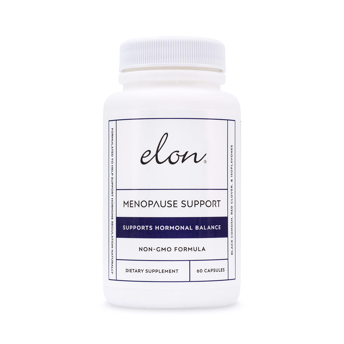 Elon Menopause Supplement for Women with Black Cohosh & Dong Quai - 60 Capsules