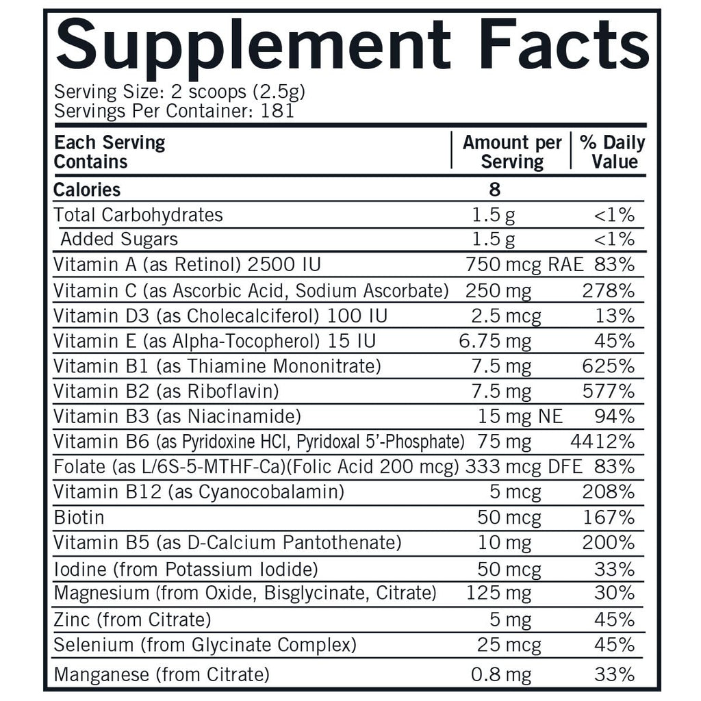 Kirkman Super Nu-Thera with P-5-P Powder 25 mg - 454 g - image 3