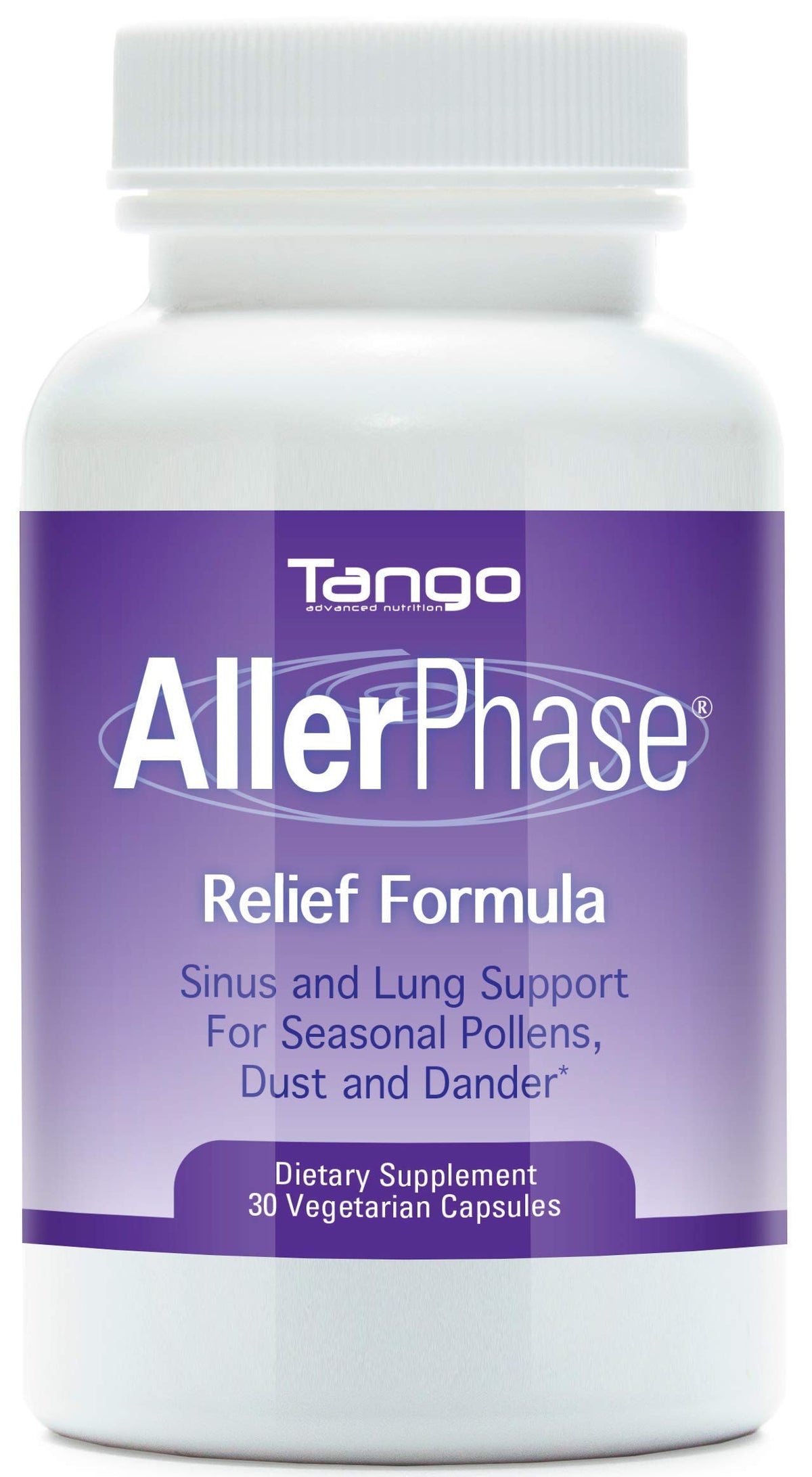 Tango AllerPhase Natural Herbal Sinus and Lung Relief - 30 Vegetarian Capsules