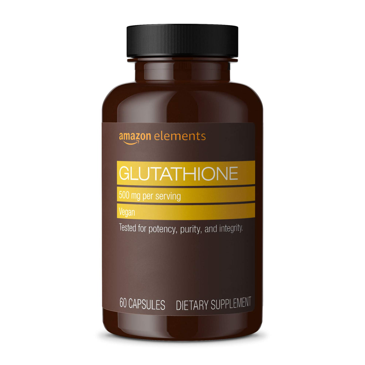 Amazon Elements Glutathione 500mg Vegan - 60 Capsules