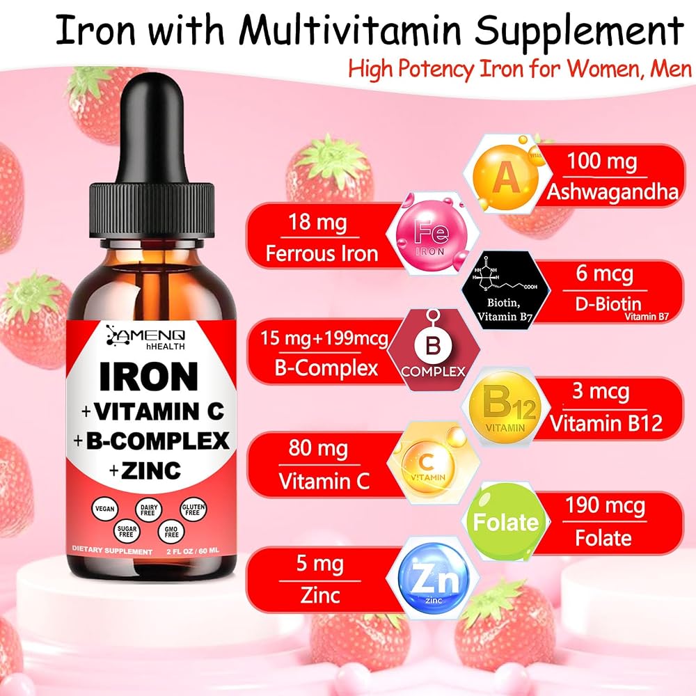 AMENQ hHEALTH Iron Supplement Liquid Drops