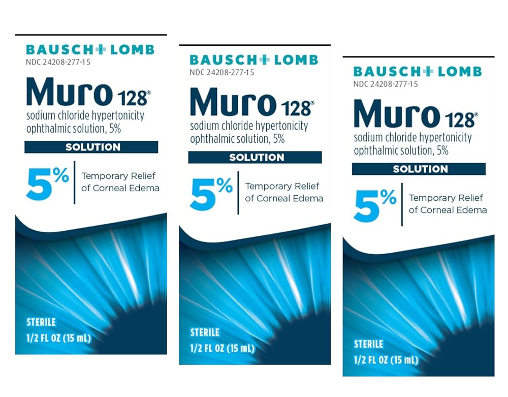 Muro 128 5% Sodium Chloride Ophthalmic Solution - 3 Pack