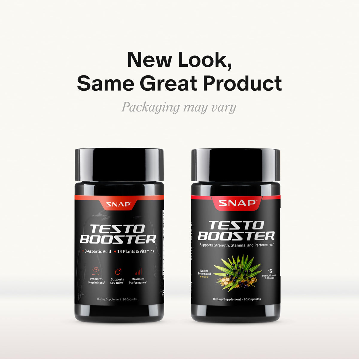 Snap Supplements Testosterone Booster for Men with Tongkat Ali