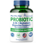 NUTRATEMPLE Probiotics 4-in-1 Digestive Enzymes - 60 Capsules