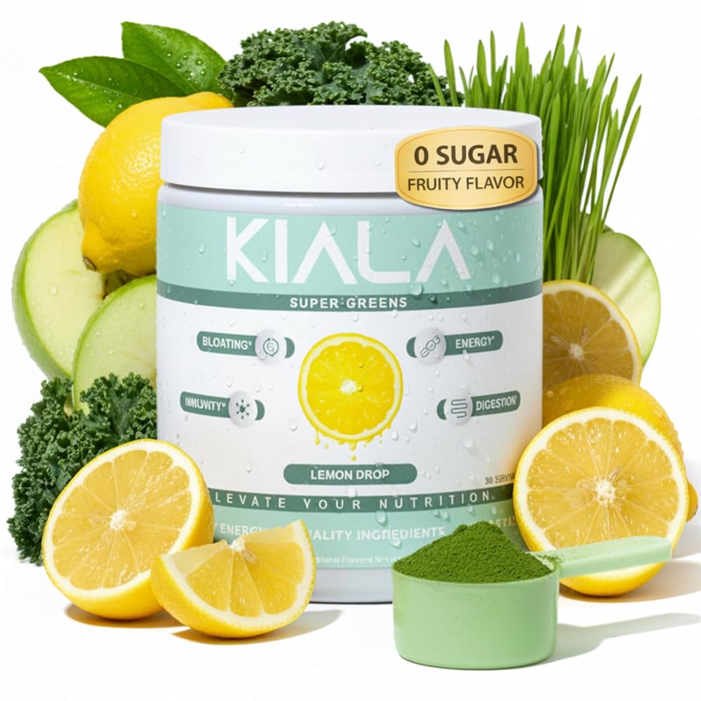 Kiala Nutrition Super Greens Powder - Digestive Health for Women