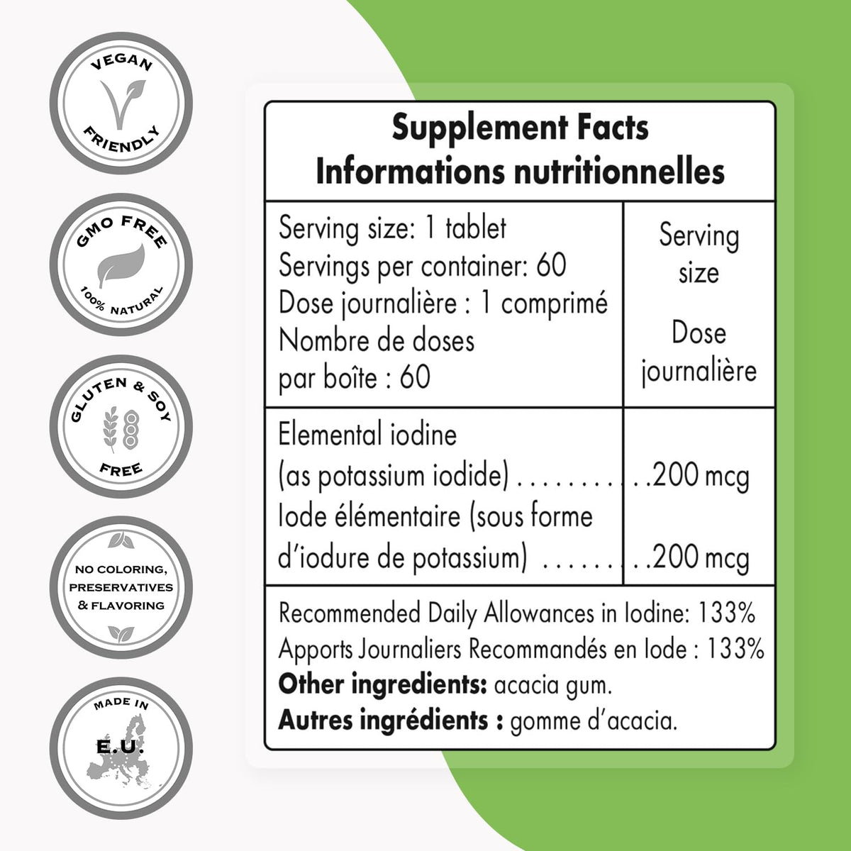 Supersmart Potassium Iodide 200mcg Iodine Supplement - 60 Tablets - image 4