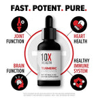 10X Health Turmeric Curcumin Liquid with D3 & B12 - 75 Fl Oz - image 5
