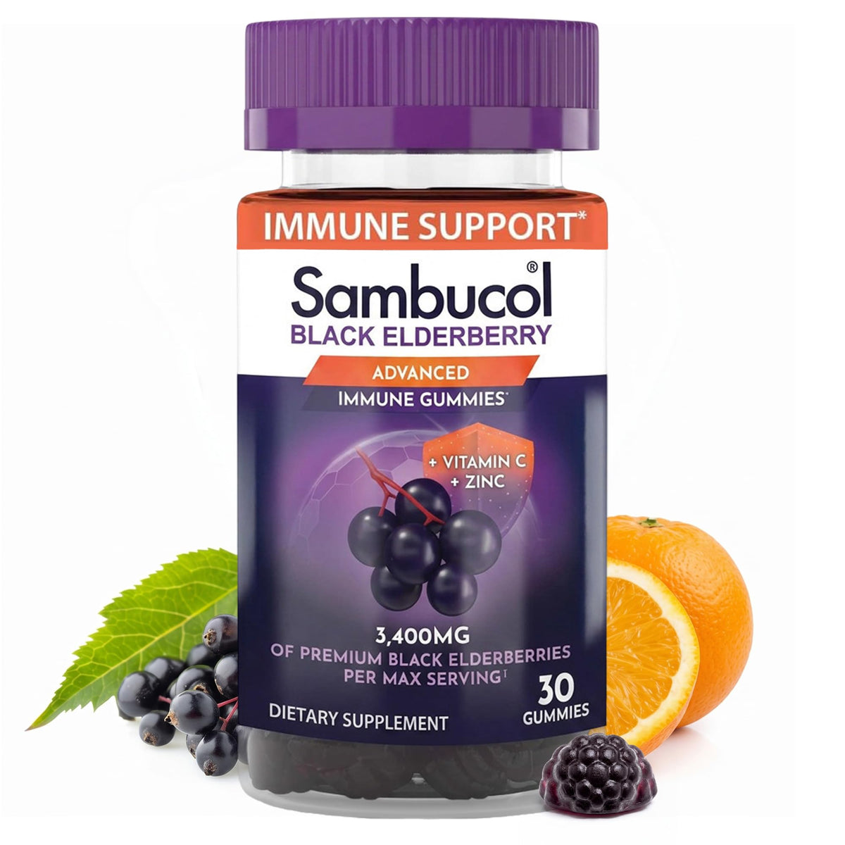 Sambucol Elderberry Gummies Immune Support - 30 Count