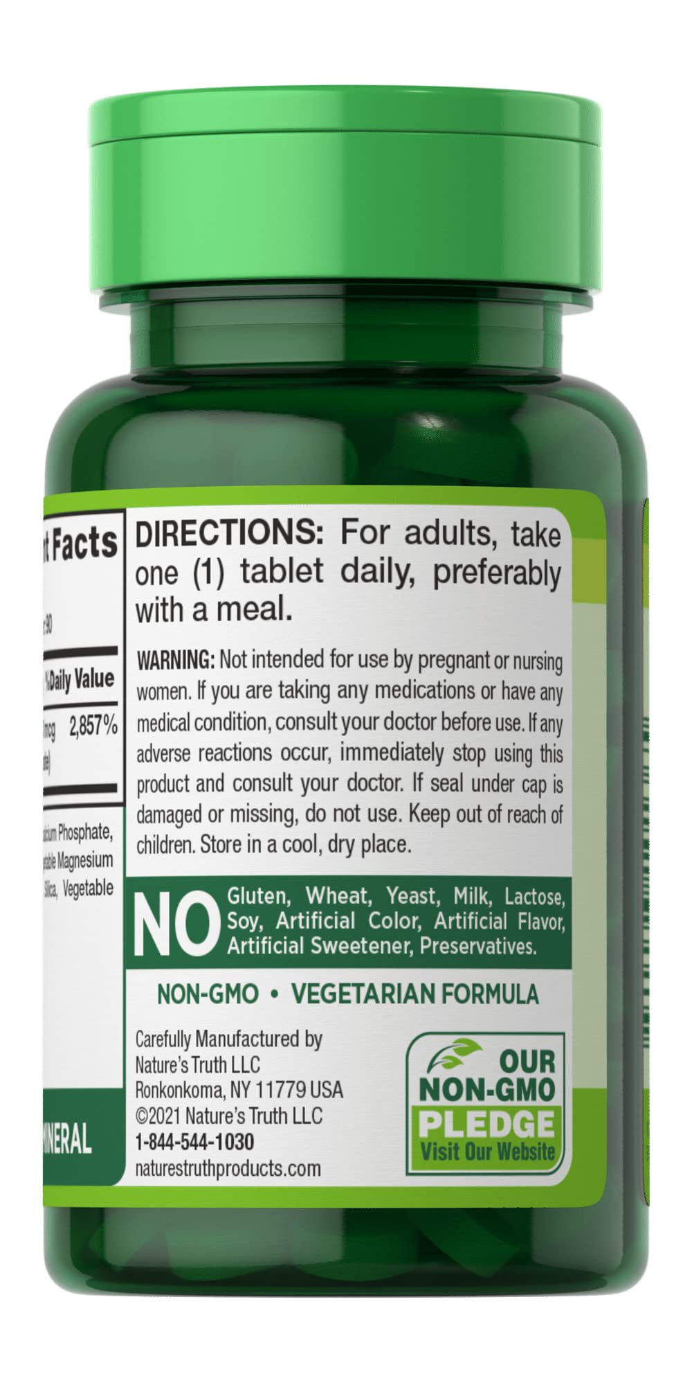 Nature's Truth Ultra Chromium Picolinate 1000 mcg - 180 Capsules - image 3