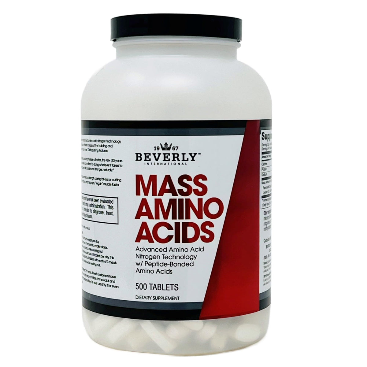 Beverly International Mass Amino Acids Complete Amino Profile - 500 Tablets