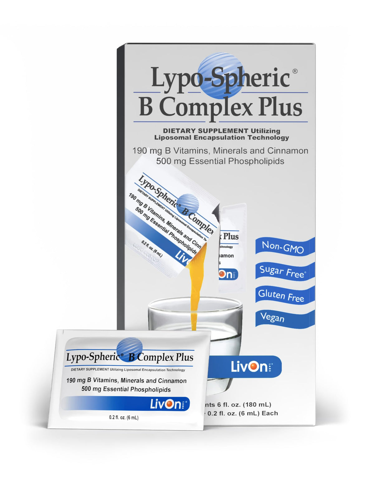 LivOn Laboratories Lypo-Spheric B Complex Plus - 30 Packets