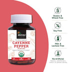 Incas USDA Organic Cayenne Pepper Capsules 500mg - 120 Count - image 3