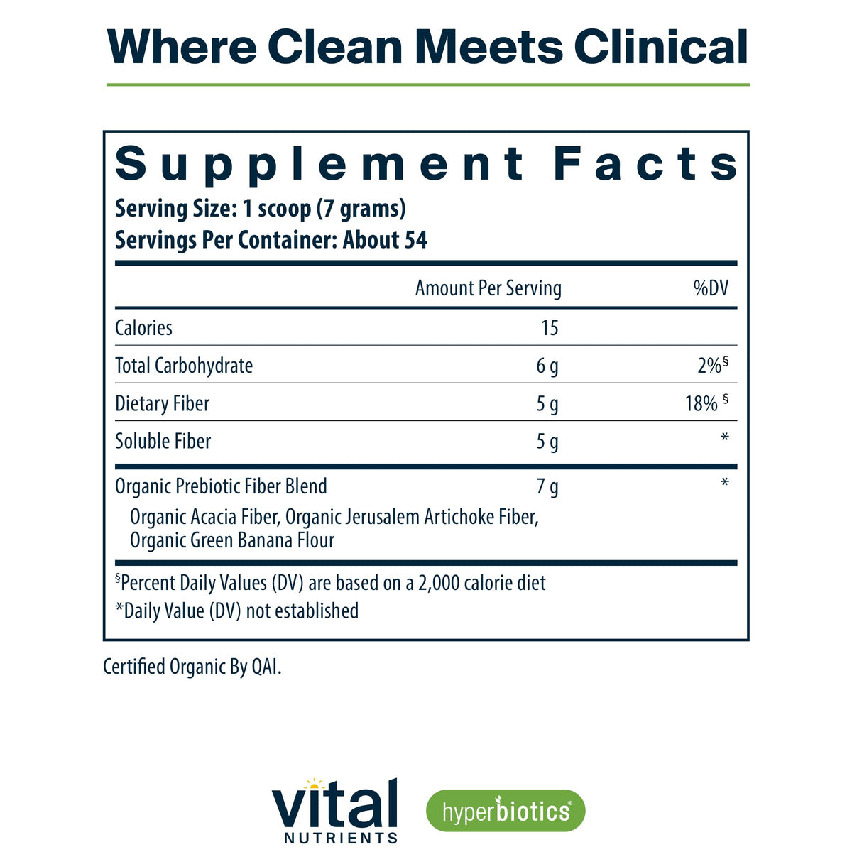 Hyperbiotics Vital Nutrient Prebiotic Powder - 54 Servings - image 2