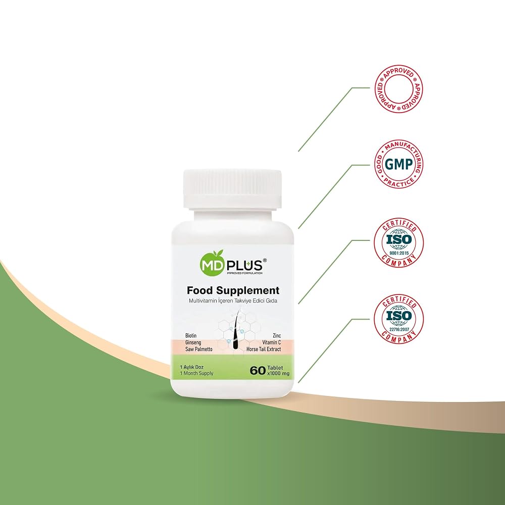 HairMD MD-Plus Hair Multivitamin - 60 Tablets - image 5