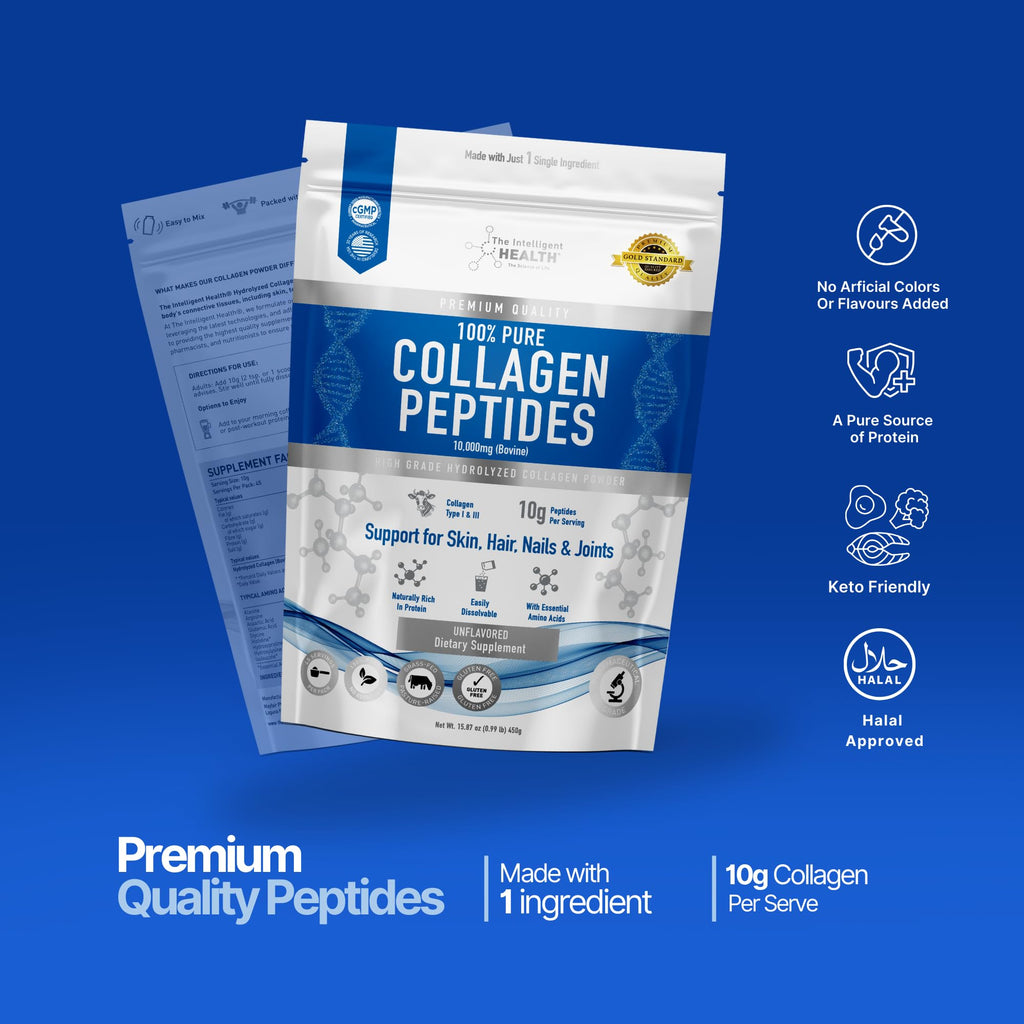 The Intelligent Health Collagen Peptides Powder Type I & III - 45 Servings - image 8