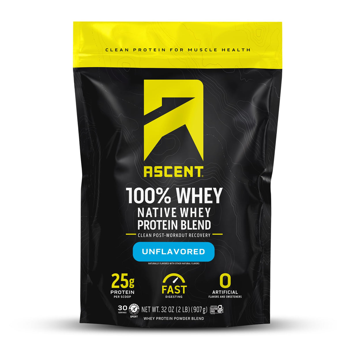 Ascent Whey Protein Powder - Post Workout Whey Protein Isolate